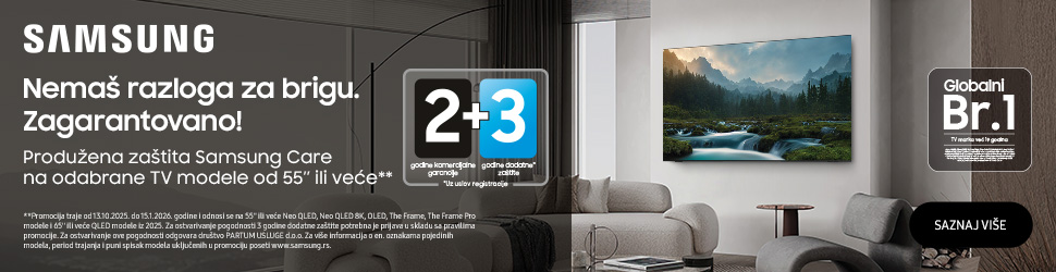 5 godina garancije za Samsung televizore